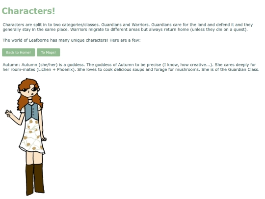 characterspage screenshot