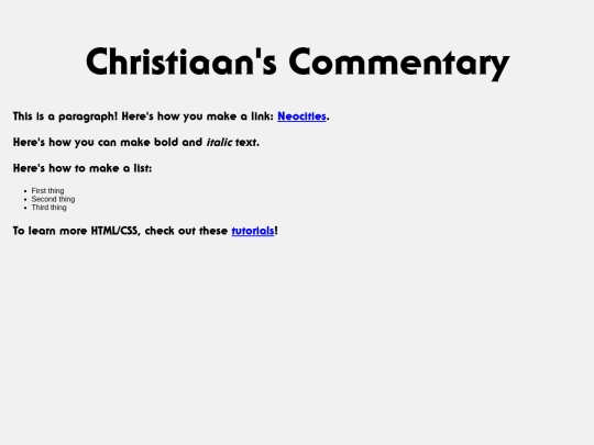 index screenshot