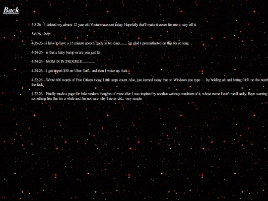 Thoughts screenshot