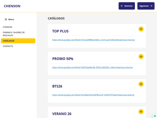 html/catalogos screenshot