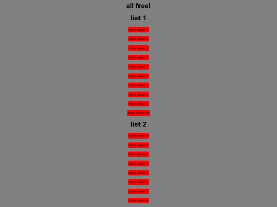 servers screenshot