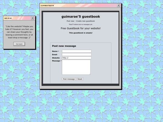 guestbook screenshot
