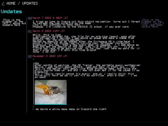 updates screenshot