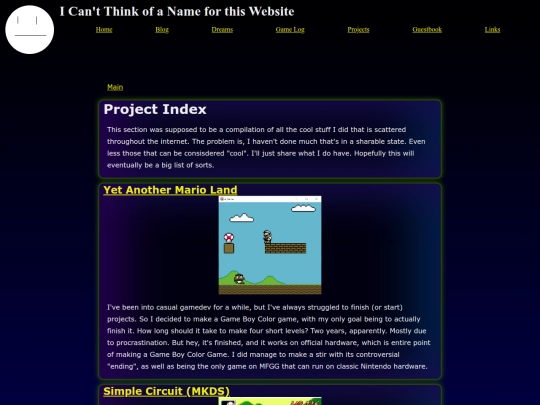 projects/project-index screenshot