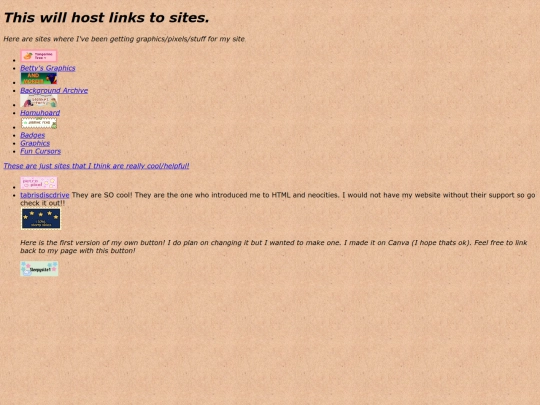 Links screenshot