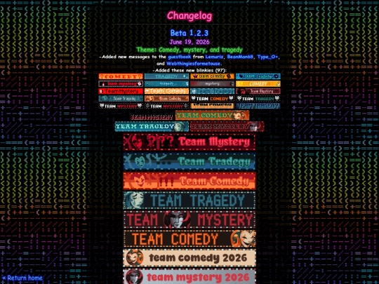 changelog screenshot