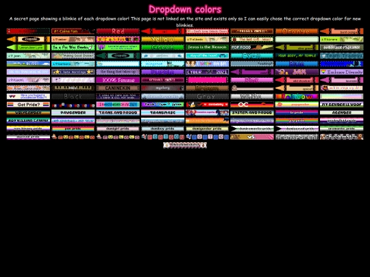 dropdown colors screenshot