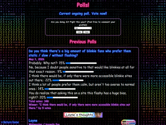 polls screenshot