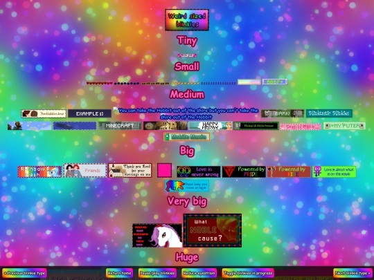 weird sized blinkies screenshot