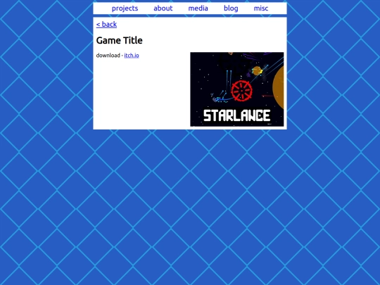 gameTemplate screenshot