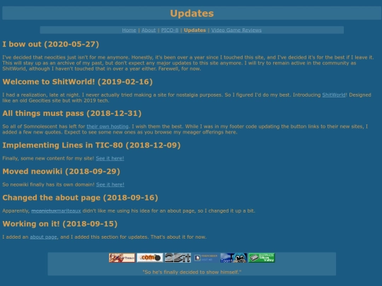 updates screenshot