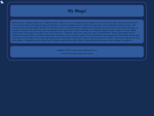 Blog screenshot