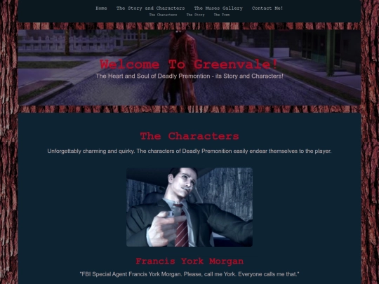deadly-premonition-fansite/seite screenshot