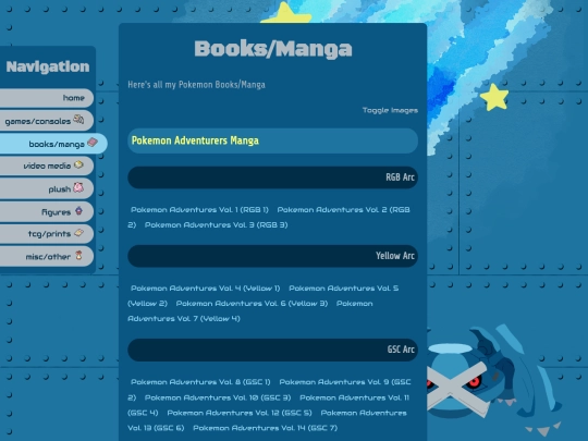collection/book screenshot