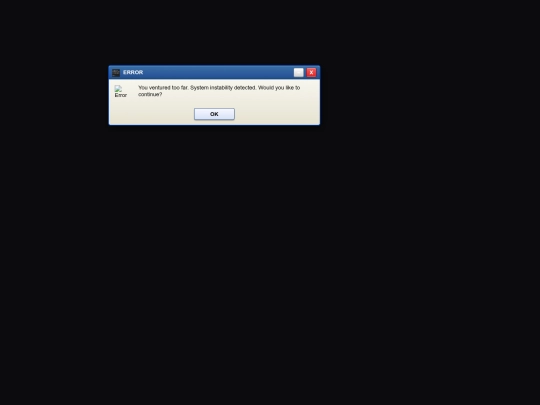 error screenshot