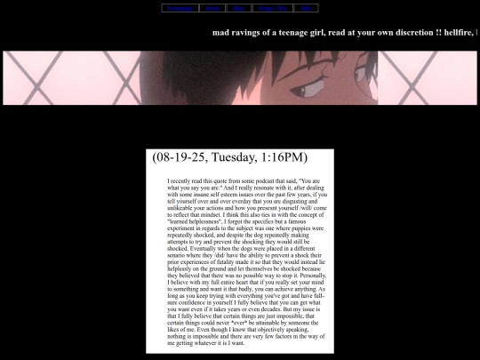 diary screenshot