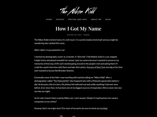 blog/how-i-got-my-name screenshot