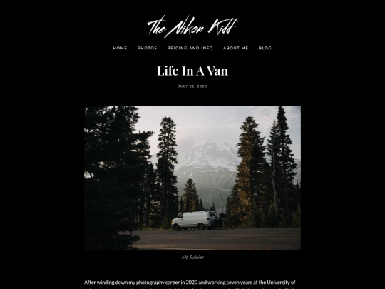 blog/life-in-a-van screenshot