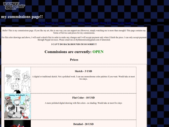commissions screenshot