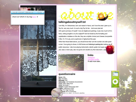 about-me screenshot