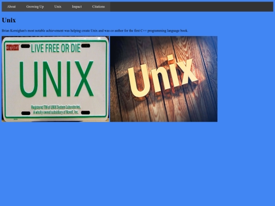 Unix screenshot