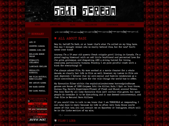 aboutme screenshot