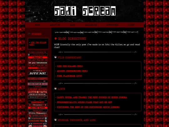 blog screenshot