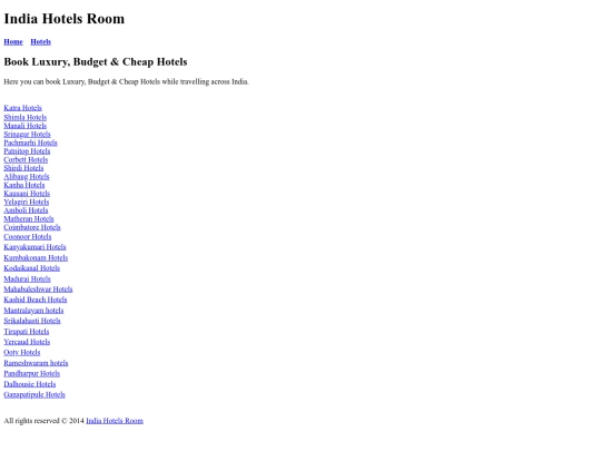 hotels screenshot