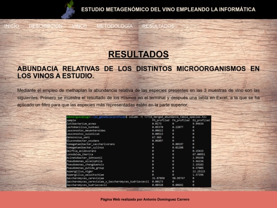 ResultadosVINO screenshot