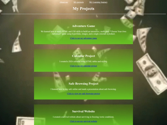 projects screenshot