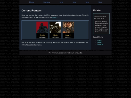 fronters screenshot