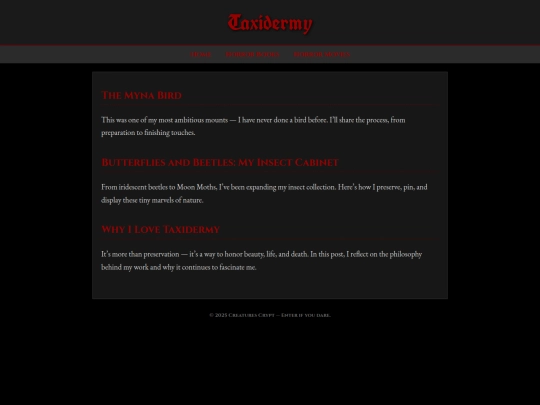 taxidermy screenshot