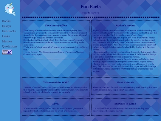 Facts screenshot