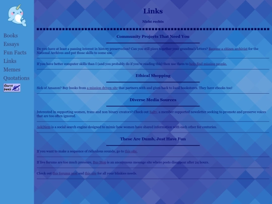 Links screenshot