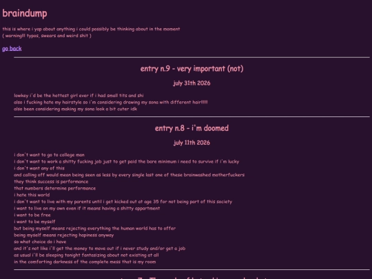braindump screenshot