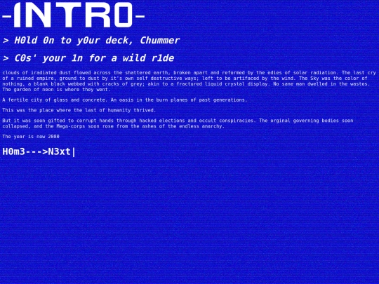 intro screenshot