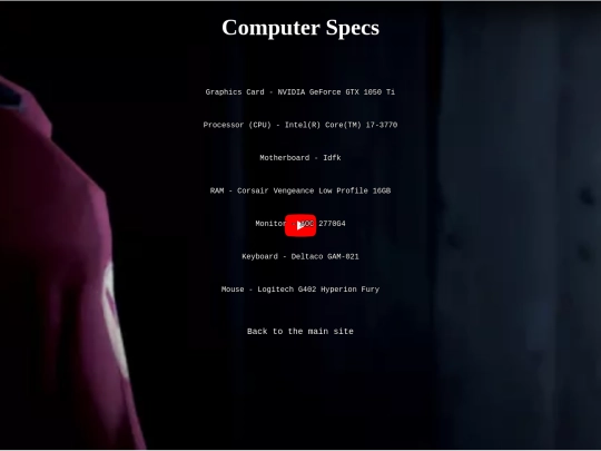 ComputerSpecs screenshot