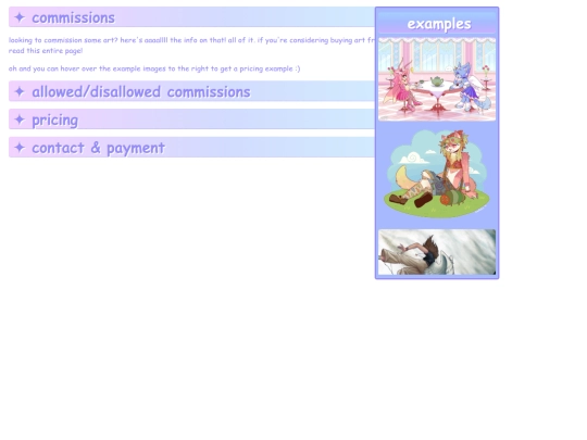 commissions screenshot