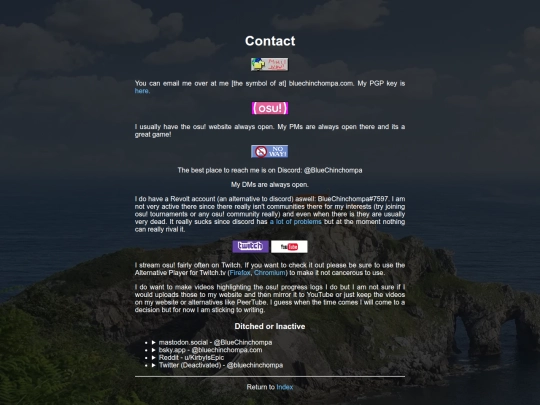 contact screenshot