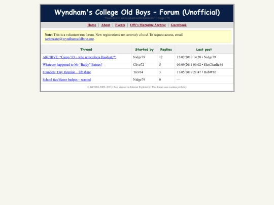 forum screenshot