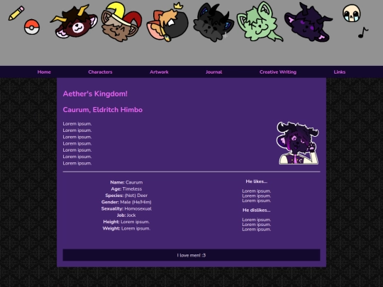 Characters/caurum screenshot