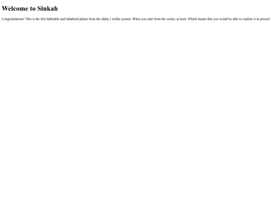 AEI/sinkah-homepage screenshot
