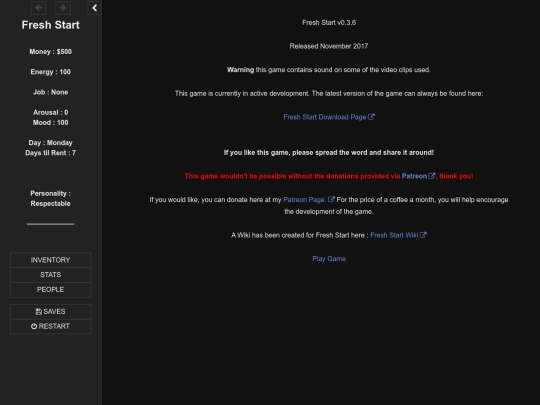 freshstart/Fresh Start screenshot