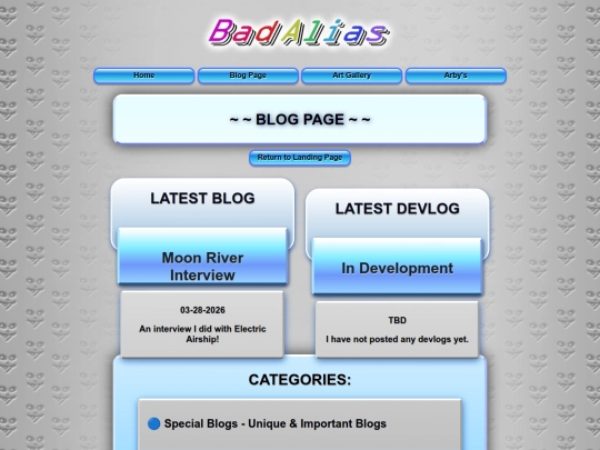 blog screenshot