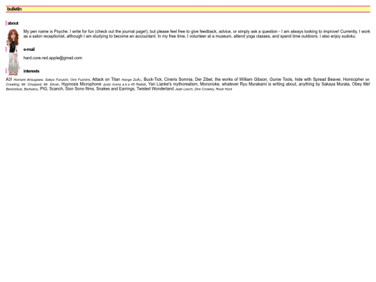 bulletin screenshot