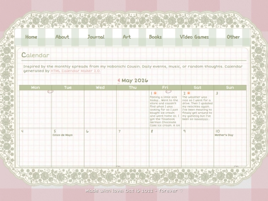 calendar screenshot