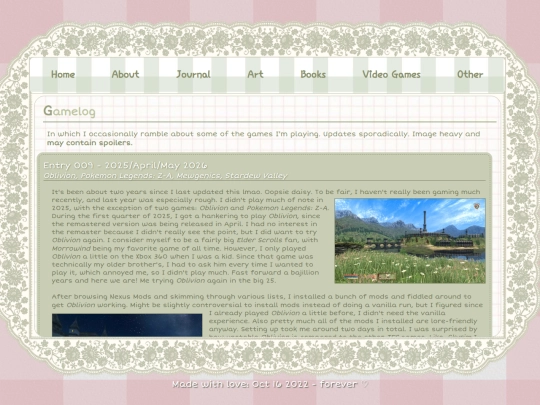 gamelog screenshot