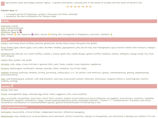 info screenshot