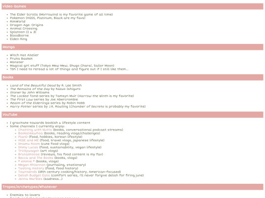 interests screenshot