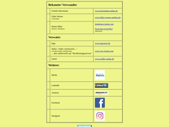 links screenshot